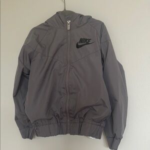 Nike Kids' Gray Hooded Jacket